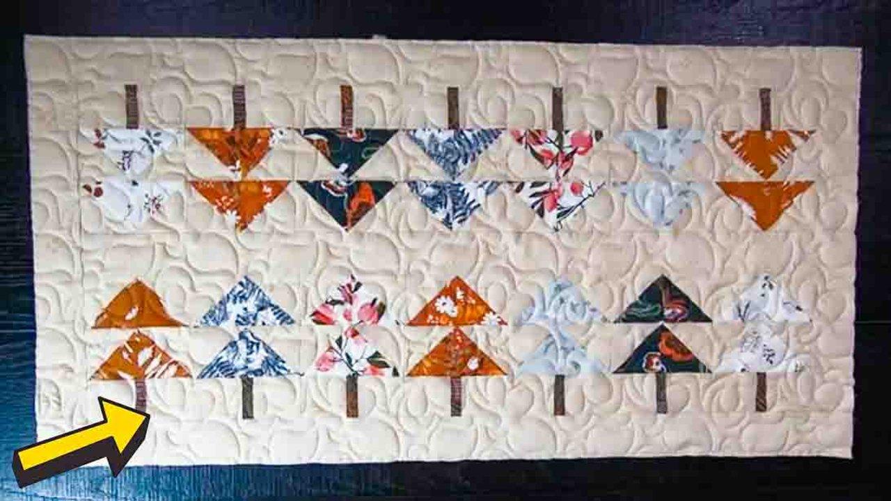 Tree Line Table Runner Quilt Tutorial