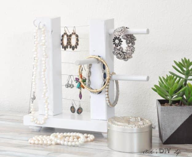 DIY Table Top Jewelry Holder from Scrap Wood, a fast weekend build even for a novice and a keepsake worth handing down
