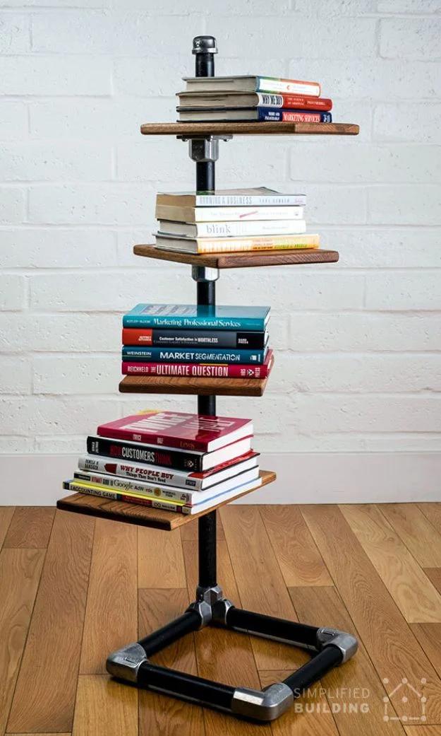 Free Standing Bookshelf, forgiving enough for a first attempt and a nice way to make a plain corner feel finished