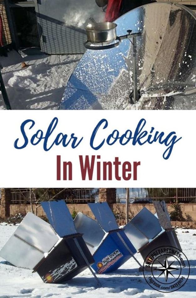 Solar Cooking In Winter, budget friendly for anyone curious about solar power and a smart way to cut down on energy use