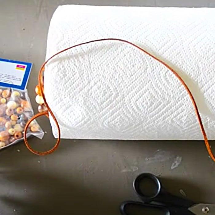How To Make A Beaded Paper Towel Holder - Kitchen Ideas - Kitchen Organizing
