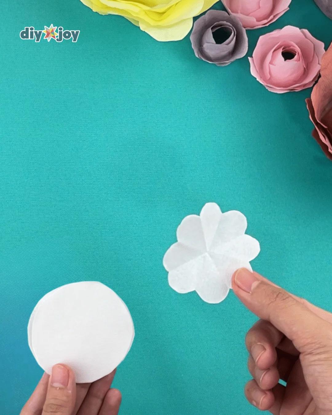 Easy Coffee Filter Flowers — flower craft