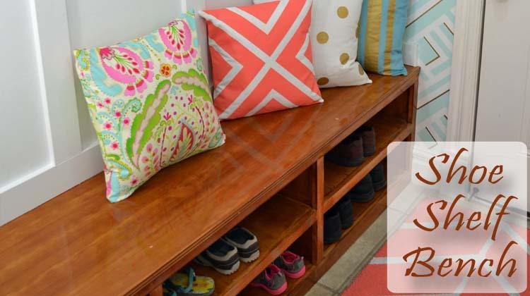 Shoe Shelf Bench, a handy closet organization idea worth trying at home and one worth bookmarking from this list