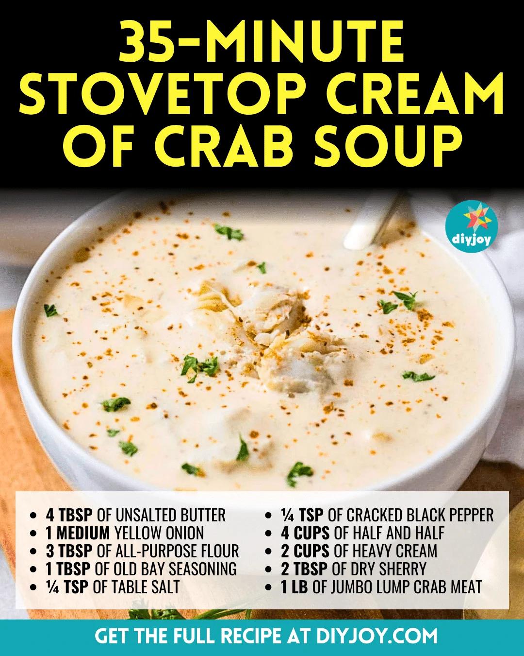 Easy Stovetop Cream Of Crab Soup In 35 Minutes