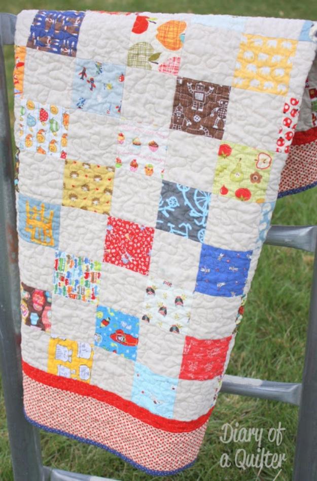 Best Quilting Projects for DIY Gifts - I Spy Baby Quilt - Things You Can Quilt and Sew for Friends, Family and Christmas Gift Ideas - Easy and Quick Quilting Patterns for Presents