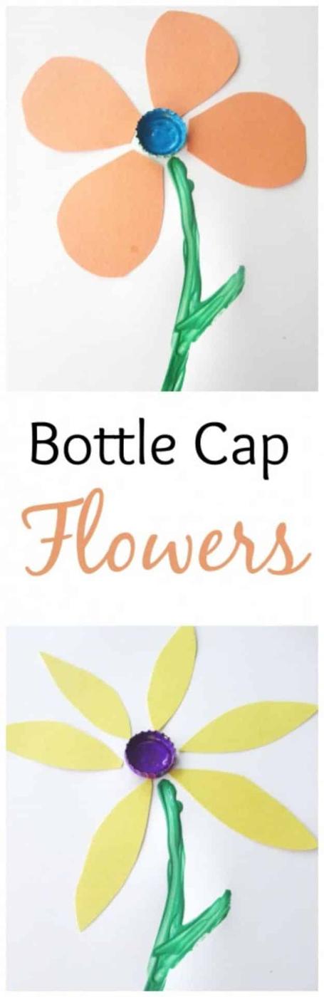 DIY Bottle Cap Crafts - Bottle Cap Flowers - Make Jewelry Projects, Creative Craft Ideas, Gift Ideas for Men, Women and Kids, KeyChains and Christmas Ornaments, Presents