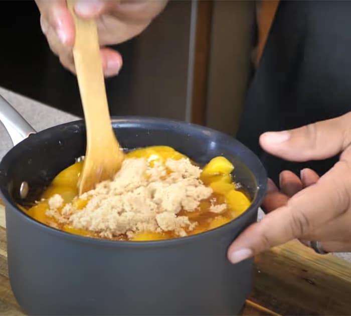 peach cobbler ingredients