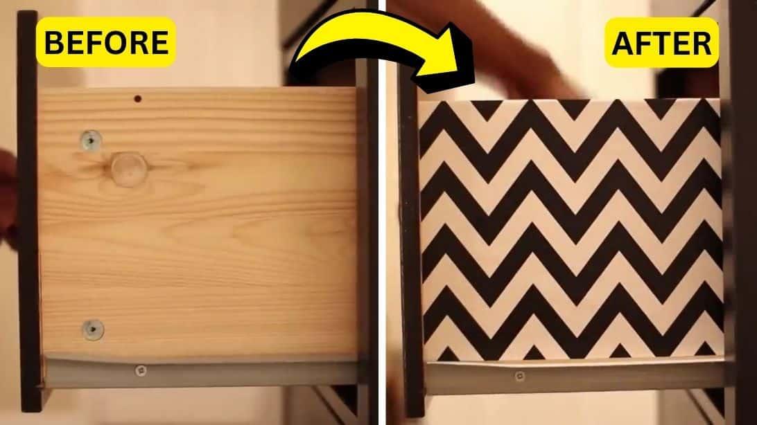 Easy DIY Patterned Drawer Makeover Tutorial