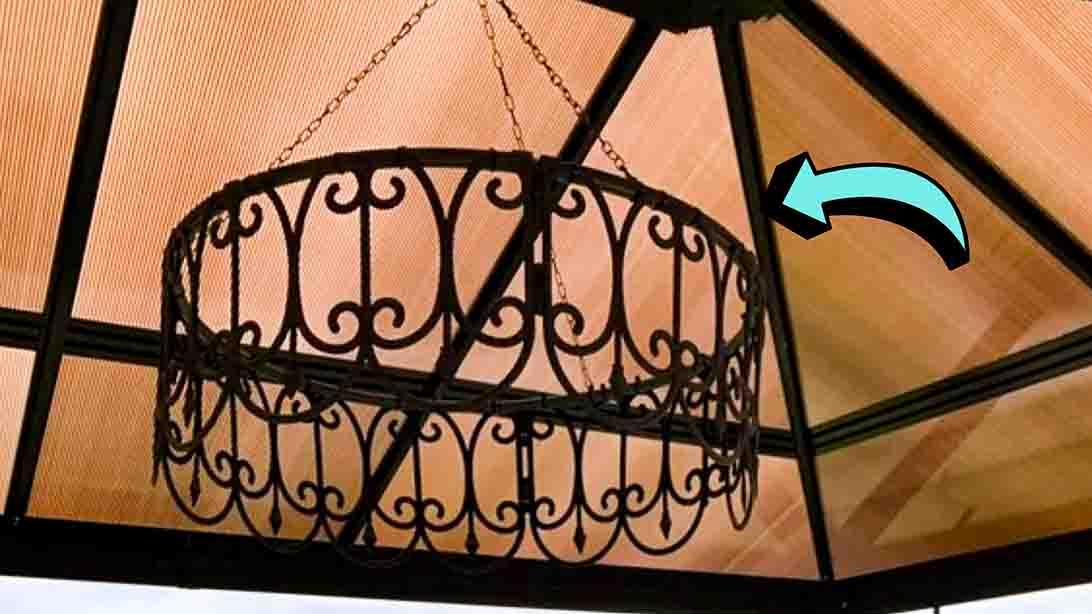 DIY Dollar Tree Outdoor Chandelier Tutorial