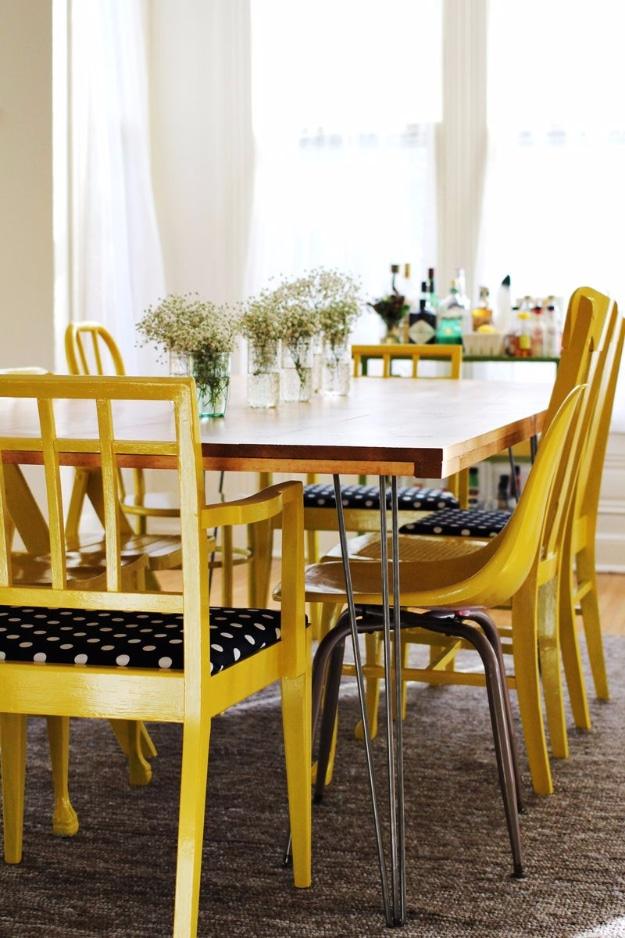 DIY Dining Room Table With Hairpin Legs, quick enough to finish before nap time and a detail guests always ask about