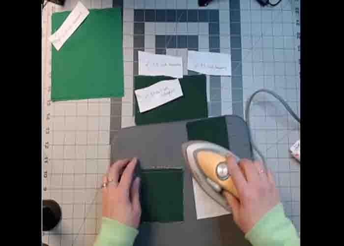Making the units for the four-patch variation quilt block
