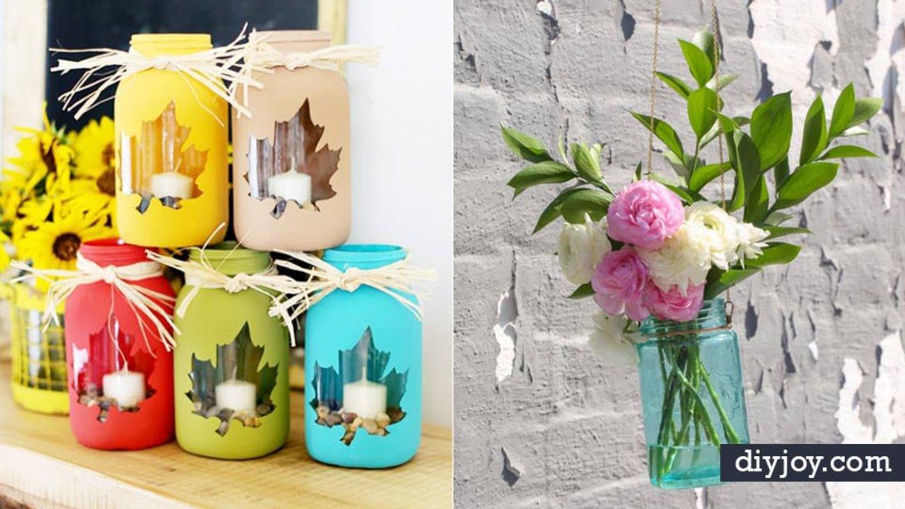 24 Brilliantly Creative Fall Mason Jar Crafts