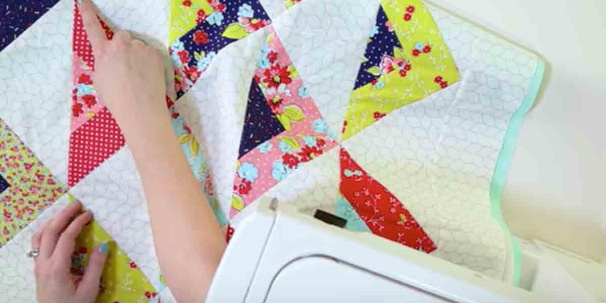Quilting Tutorial: Scrappy Triangle Throw Quilt