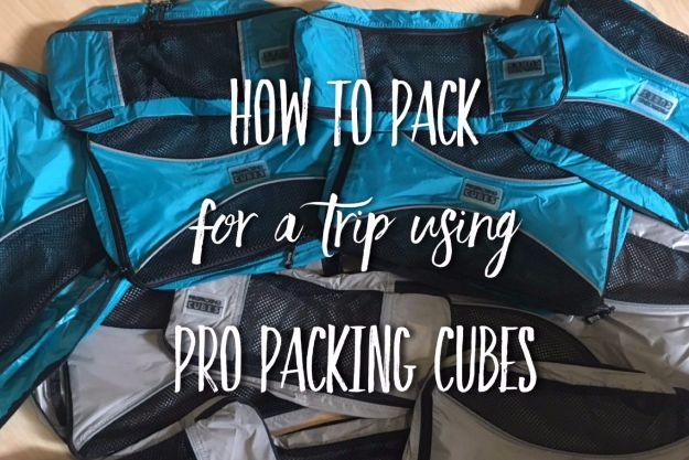 Packing Tips for Travel - Pack For A Trip With Packing Cubes - Easy Ideas for Packing a Suitcase To Maximize Space - Tricks and Hacks for Folding Clothes, Storing Toiletries, Shamp