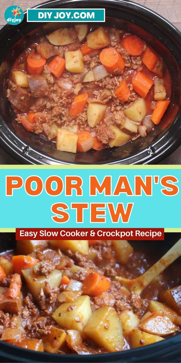 Slow Cooker Poor Man’s Stew Recipe