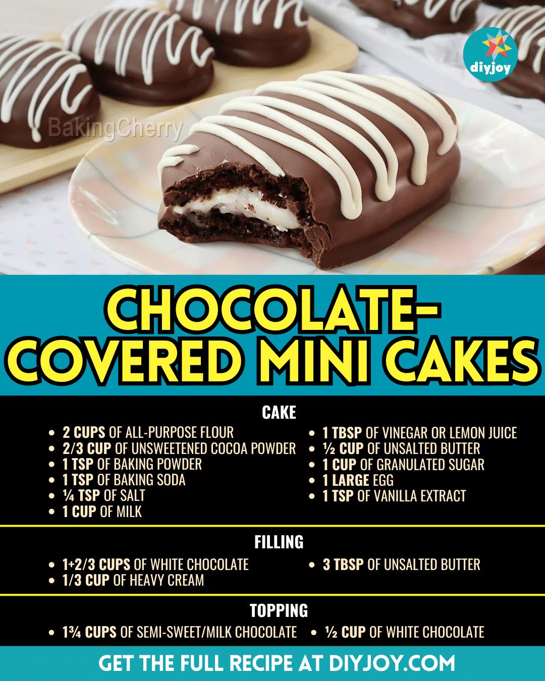Easy Chocolate-Covered Mini Cakes Recipe