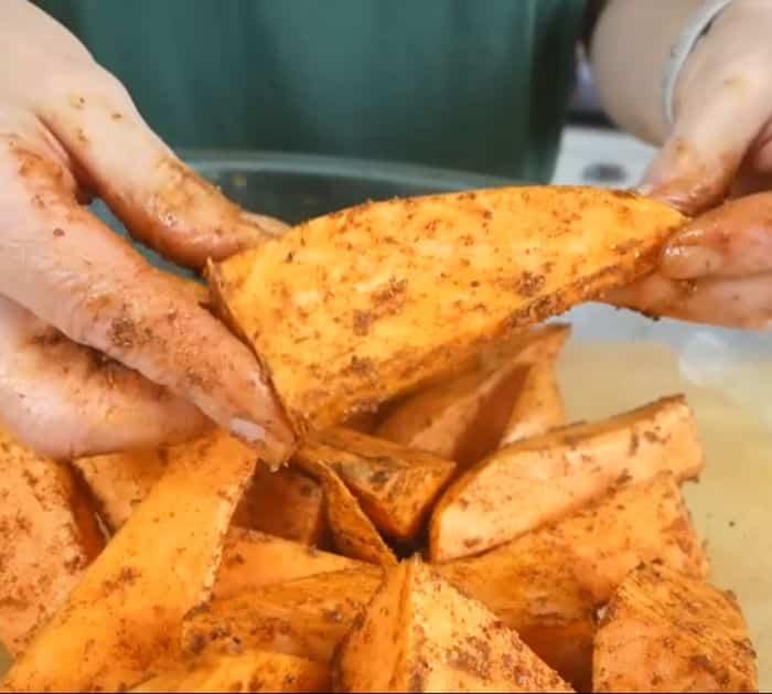 Roasted Sweet Potato Wedges Ingredients