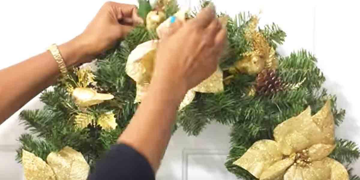 She Makes This Spectacular Wreath And It All Came From The Dollar Tree!