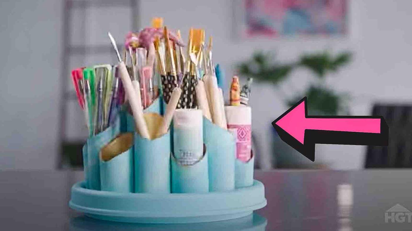 DIY Rotating Craft Caddy Tutorial