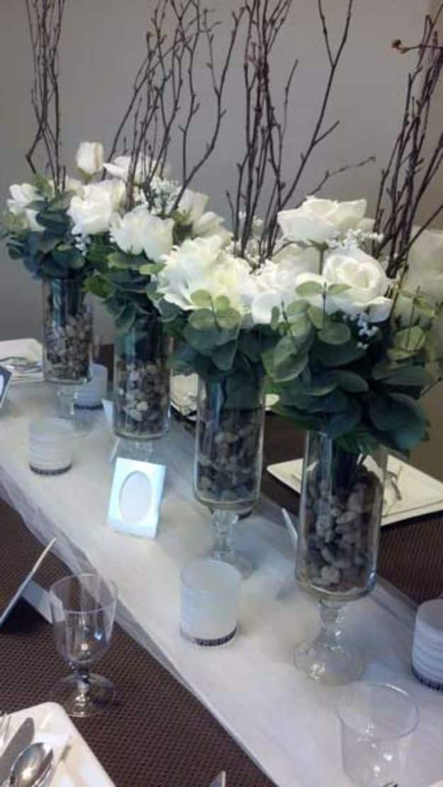 DIY Elegant Dollar Store Centerpiece, a diy wedding centerpiece idea, simple enough to make well ahead of the wedding