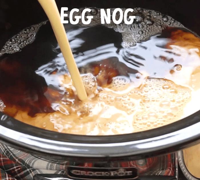 Ingredients for Eggnog Latte