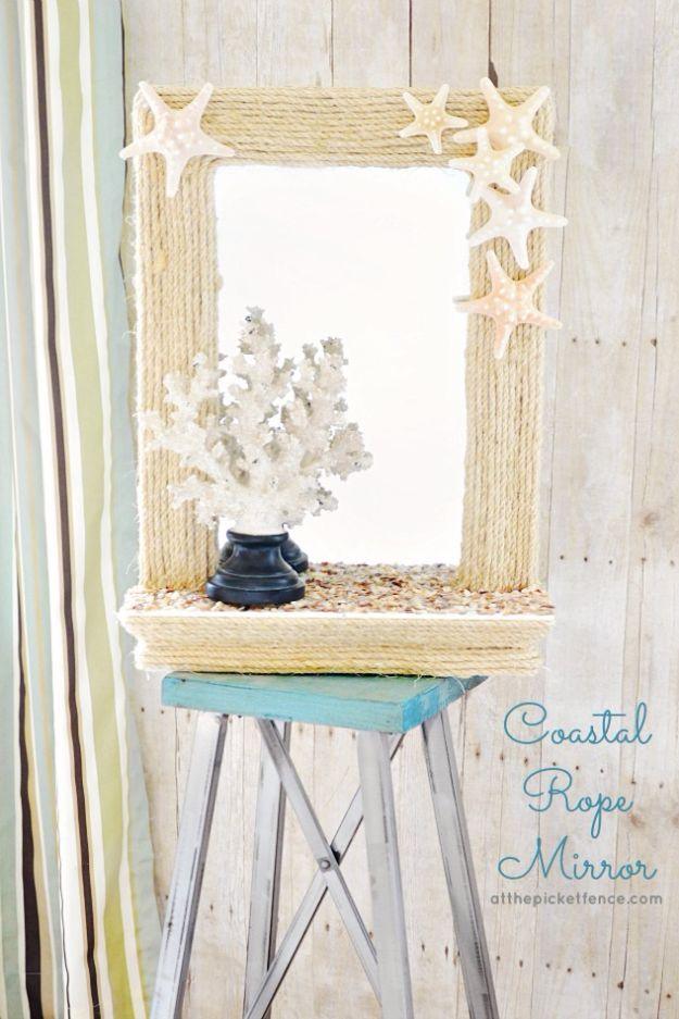 DIY Coastal Rope Mirror, quick enough to finish before nap time and proof a small change makes a real difference