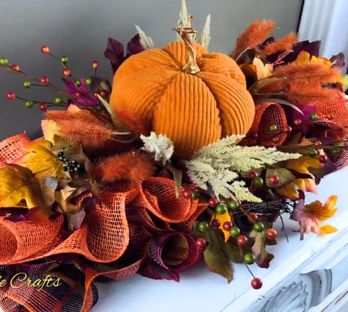 How to Thanksgiving Yardstick Centerpiece