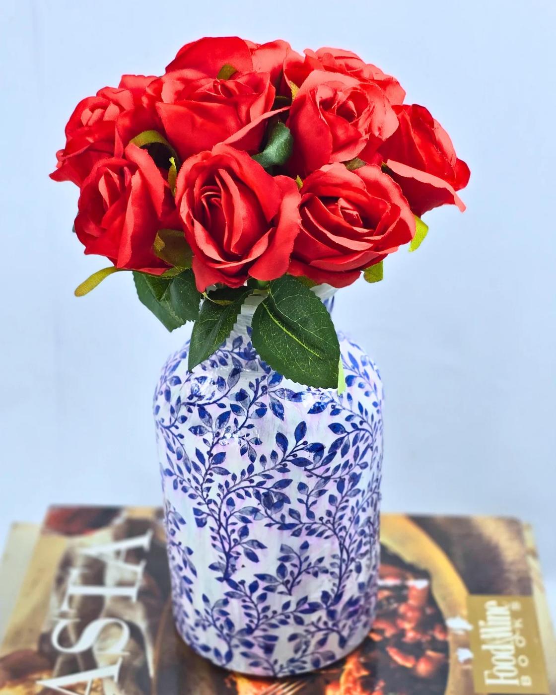 Decoupage Vase — cute decoupage vase tutorial