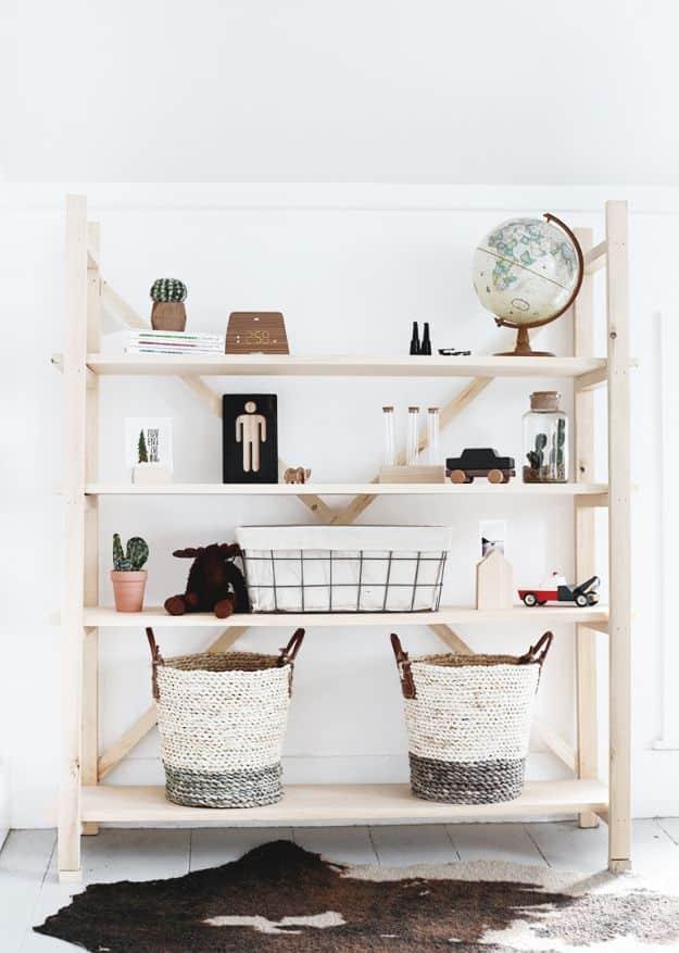 DIY Wood Bookshelf, budget friendly with supplies on hand and a great fix using stuff you already have on a shelf