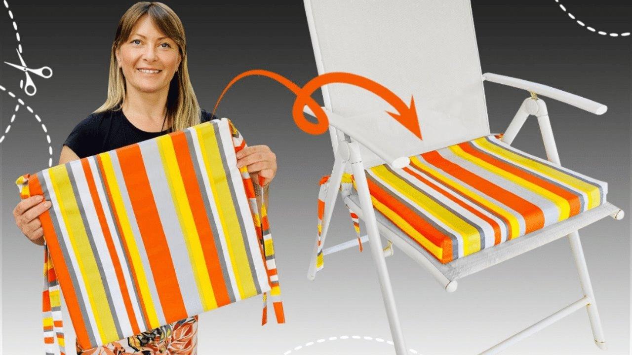 How to Make an Easy Square Chair Cushion Without Zipper