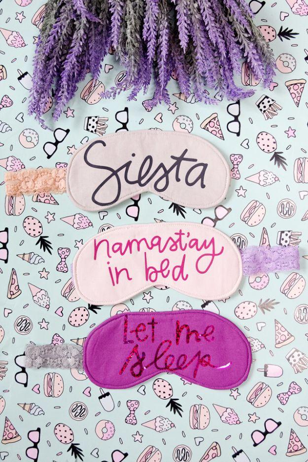 Namast'ay In Bed Sleep Mask, a fun DIY sleep mask worth sewing this weekend and a favorite pick from this roundup