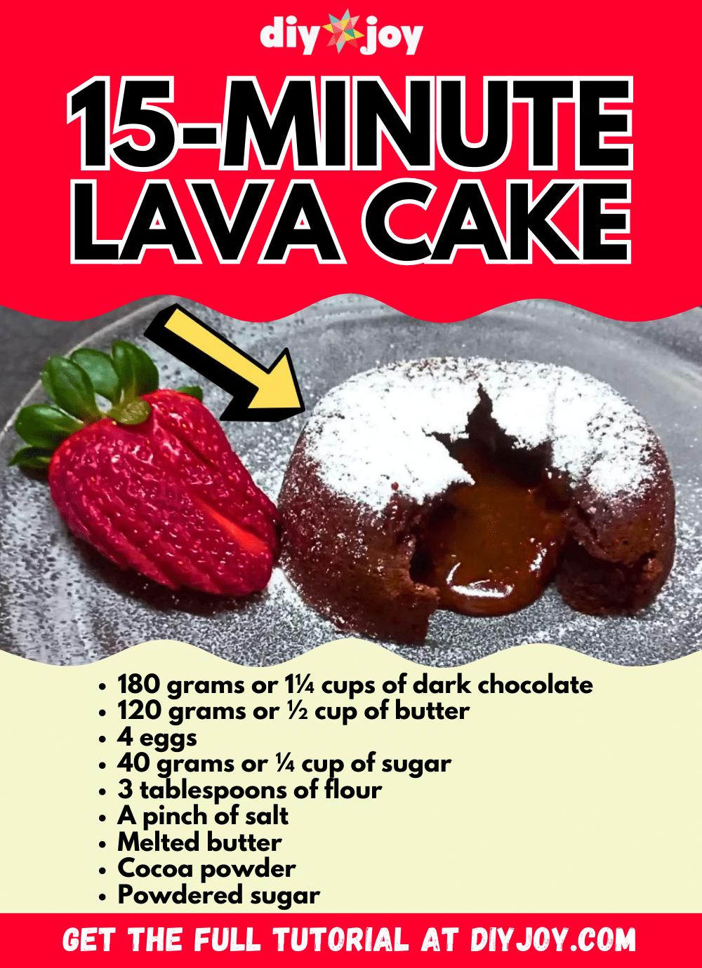 15-Minute Lava Cake Recipe