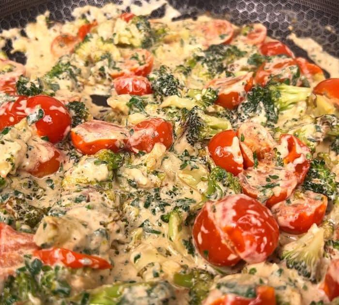 Creamy Shrimp Broccoli Pasta Ingredients