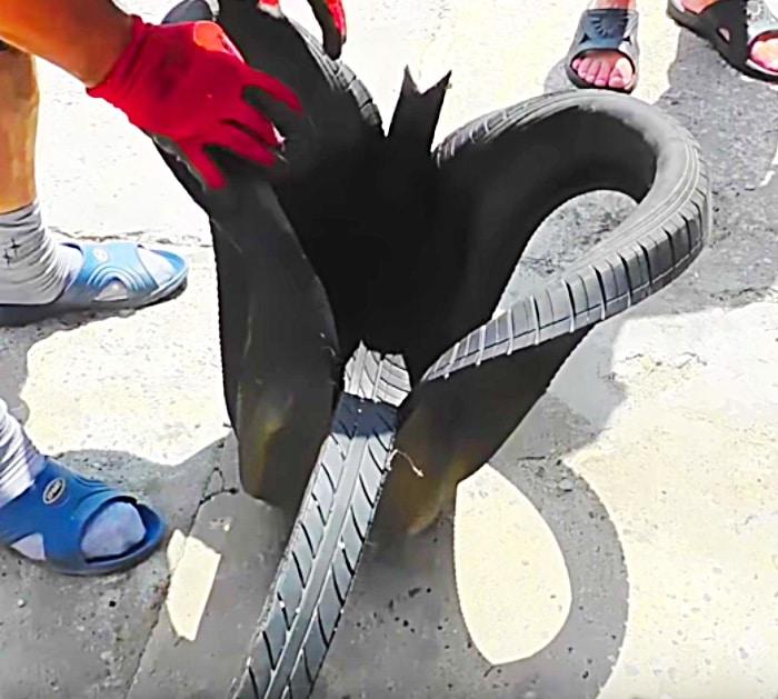 How to Make a Swan Planter from a Tire - DIY Garden Ideas