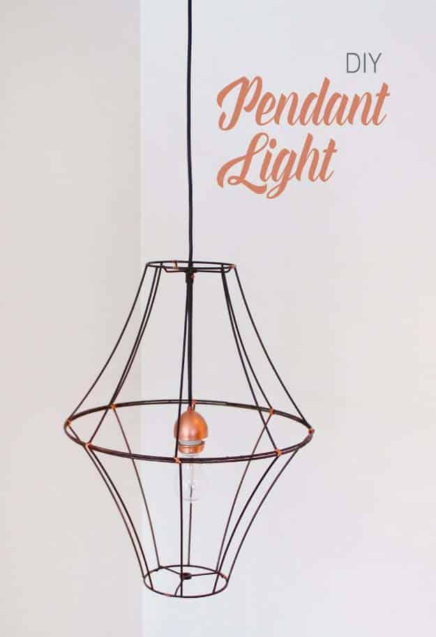 DIY Lighting Ideas and Cool DIY Light Projects for the Home. Chandeliers, lamps, awesome pendants and creative hanging fixtures, complete with tutorials with instructions | Double 