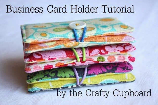 DIY Sewing Gift Ideas for Adults and Kids, Teens, Women, Men and Baby - Business Card Holder - Cute and Easy DIY Sewing Projects Make Awesome Presents for Mom, Dad, Husband, Boyfri