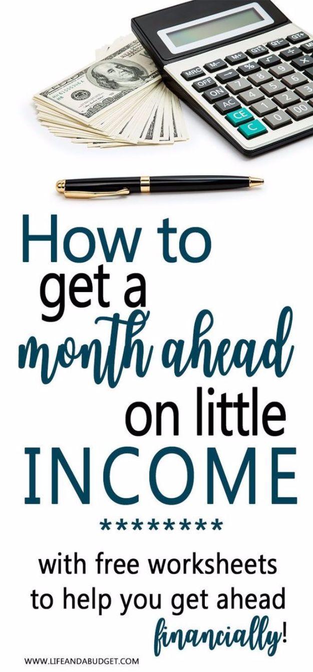 Ways to Save Money in 2018 - Get A Month Ahead On Little Income - Easy Money Saving Ideas and Tips for Budgeting - Cool Idea for Budget Planning and Smart Financial Advice for Begi