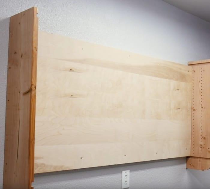 Make a DIY sliding door tool cabinet with pegboard