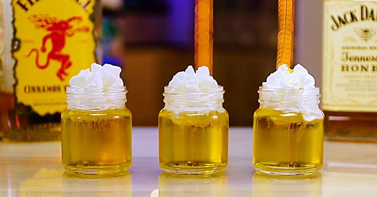 Fireball And Jack Hot Lil’ Honey Shots