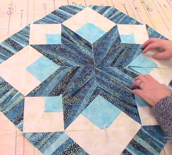 Easy Evening Star Table Topper Quilt Tutorial