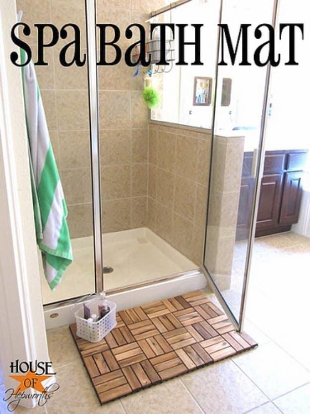 IKEA Hack DIY Spa Bath Mat, low effort once the method is clear and relief from a problem that used to happen weekly