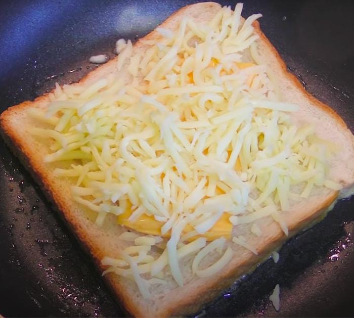 Breakfast Grilled Cheese with Soft Scrambled Eggs Recipe | Breakfast Recipes