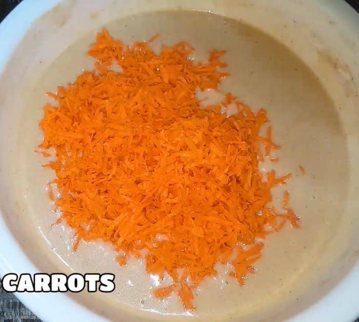 Easy Steamed Moist Carrot Cake Ingredients