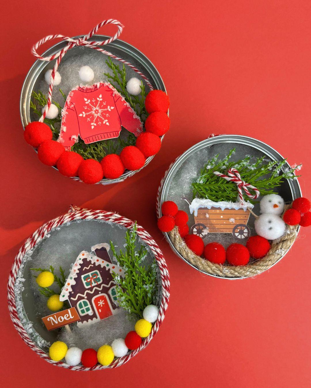 Christmas Ornament Tuna Cans