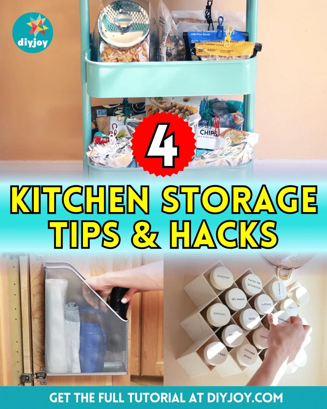 4 Kitchen Storage Tips & Hacks