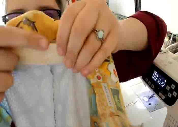 Nesting the seams of the quilt block