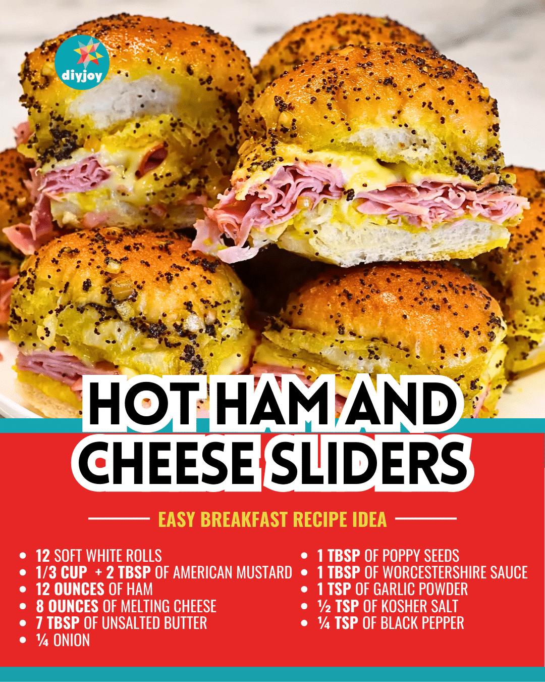 Easy Hot Ham And Cheese Sliders Recipe