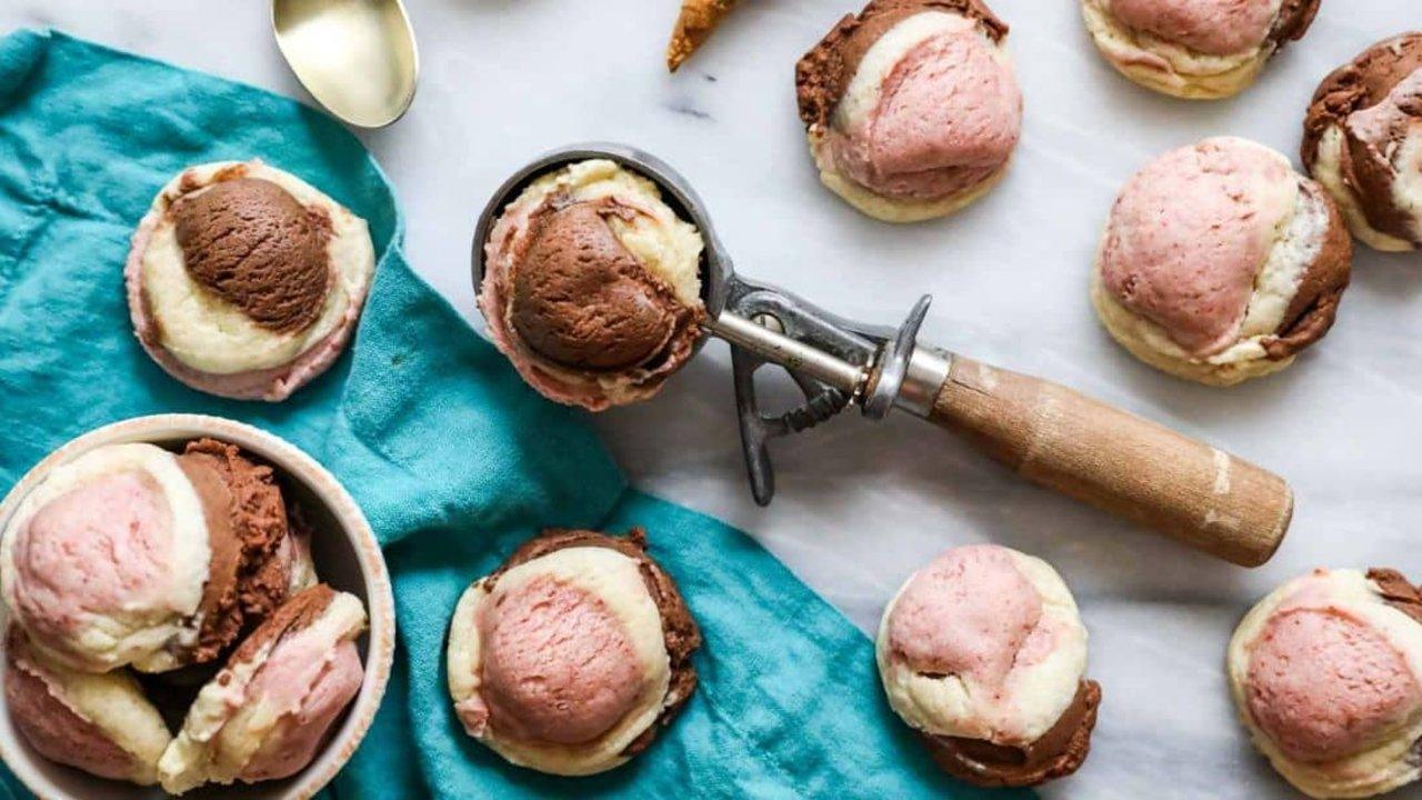 Easy Neapolitan Ice Cream Cookies Recipe