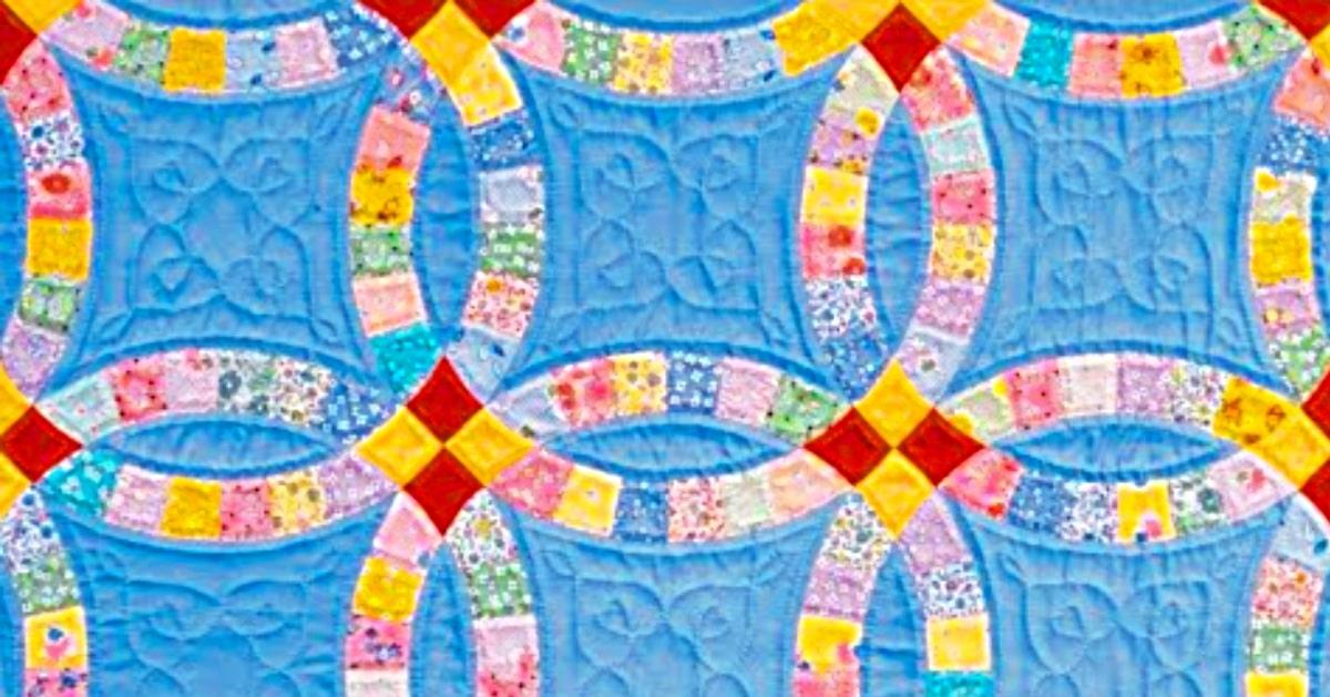 Historical Double Wedding Ring Quilt