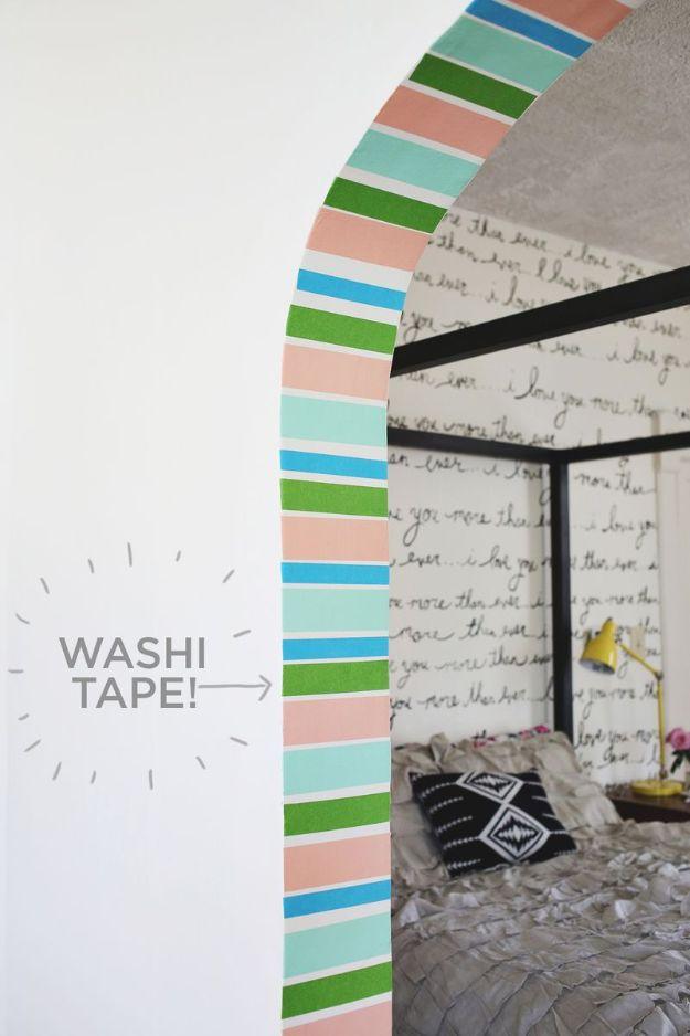 DIY Striped Doorway, a fun project worth trying this weekend and one of the more popular picks from this roundup